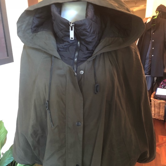 waterproof cape coat